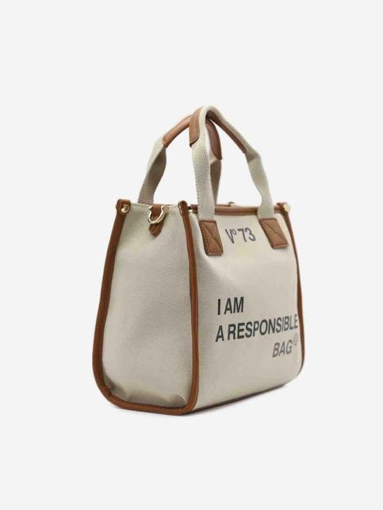 25FW 브이73 토트백 73BS6AF02RESPONSIBILITYBISNATURALECUO Beige - V73