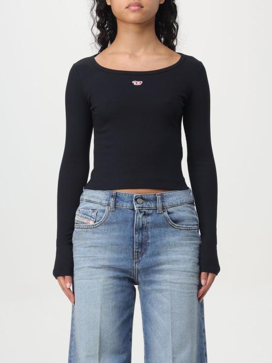 25FW 디젤 긴팔 티셔츠 A051060EJAI9XX BLACK DOM