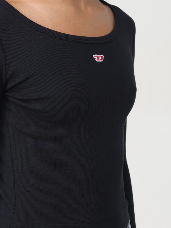 25FW 디젤 긴팔 티셔츠 A051060EJAI9XX BLACK DOM - DIESEL