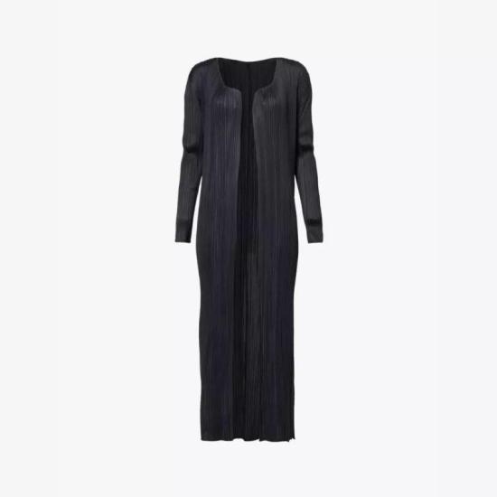  플리츠플리즈 가디건 PP48JA10915 BLACK DOM