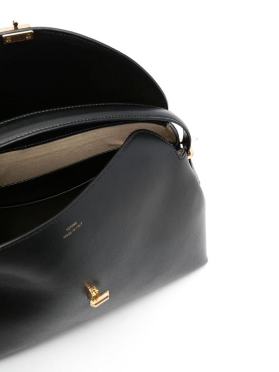 26SS 토템 T락 탑 핸들 백 234WLGBG417LE0025 001 BLACK DOM - TOTEME