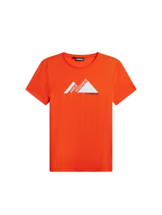  제이린드버그 반팔 티셔츠 AWJT08953 G016 TANGERINE TANGO DOM