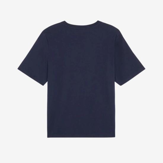  메종키츠네 반팔 티셔츠 MW00112KJ0008P476 INK BLUE DOM - MAISON KITSUNE