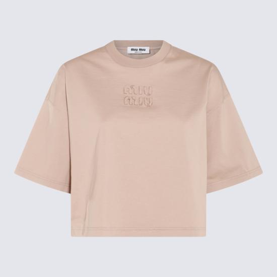  미우미우 반팔 티셔츠 MJN440137LF0627 DOM