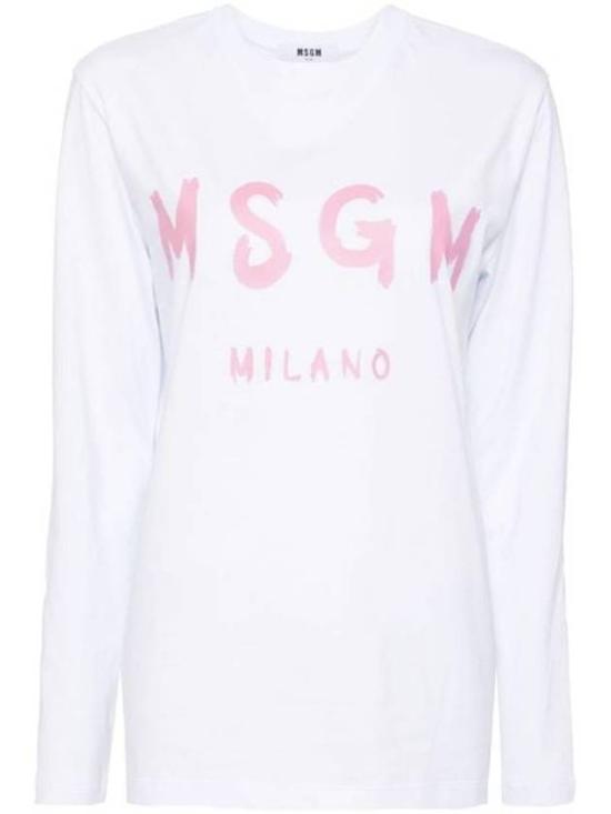  엠에스지엠 긴팔 티셔츠 3641MDM51124700201 WHITE DOM
