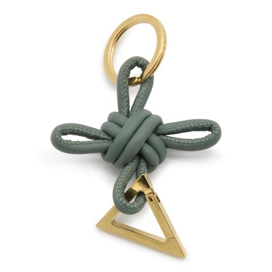  보테가베네타 Double Knot 더블 노트 트라이앵글 나파 가죽 키링  619100V00503198 DOM - BOTTEGA VENETA