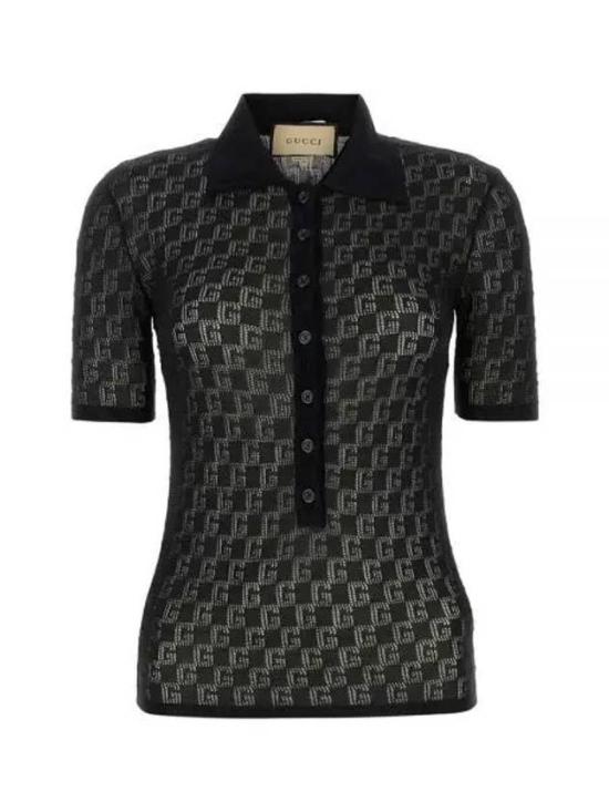  구찌 폴로 티셔츠 742969XKC5G1000 BLACK DOM