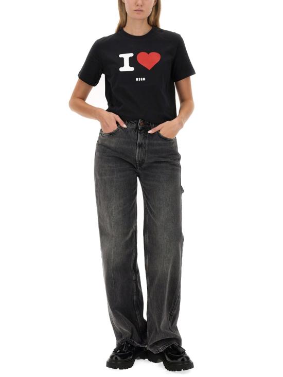  엠에스지엠 반팔 티셔츠 3541MDM17123779899 BLACK DOM - MSGM