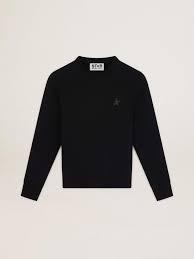  골든구스 긴팔 티셔츠 GWP01223 P000525 90100 BLACK DOM