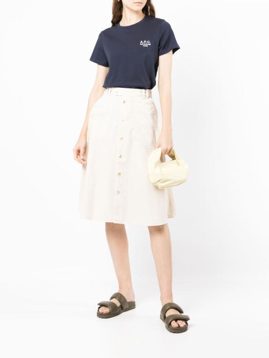  아페쎄 반팔 티셔츠 COEZCF26842IAK NAVY DOM - A.P.C.