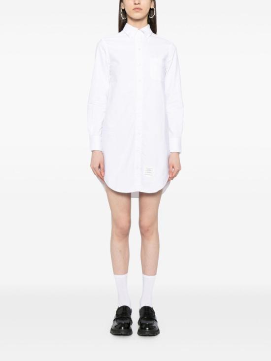  톰브라운 미디 원피스 FDS002E06177100 WHITE DOM - THOM BROWNE