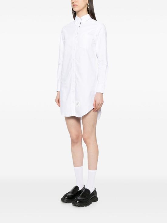  톰브라운 미디 원피스 FDS002E06177100 WHITE DOM - THOM BROWNE