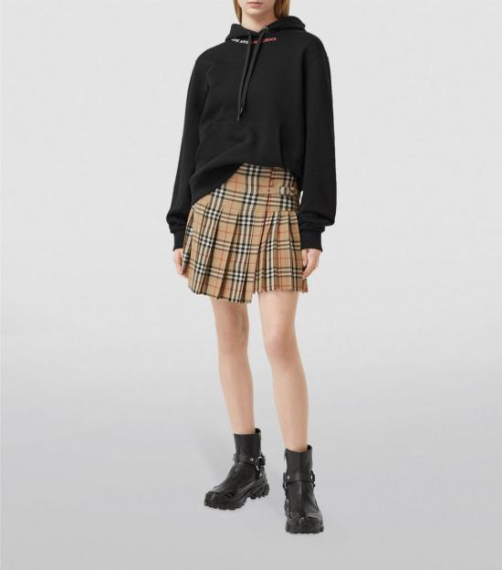  버버리 플리츠 체크 울 미니 킬트 스커트 빈티지 체크 킬트  8025832 DOM - BURBERRY