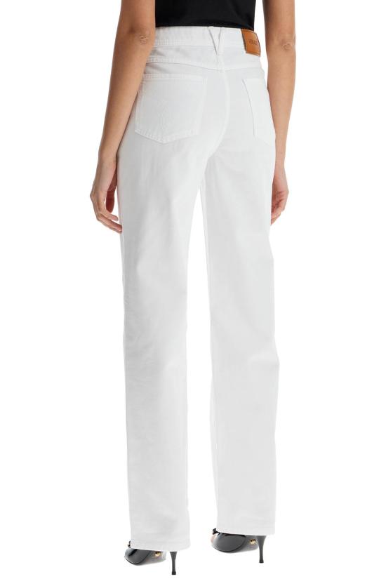 25SS 베르사체 스트레이트 팬츠 10115191A13651 1D110 WHITE - VERSACE