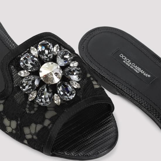 25SS 돌체앤가바나 뮬/슬리퍼 CQ0023 AG667 80999 NERO - DOLCE & GABBANA