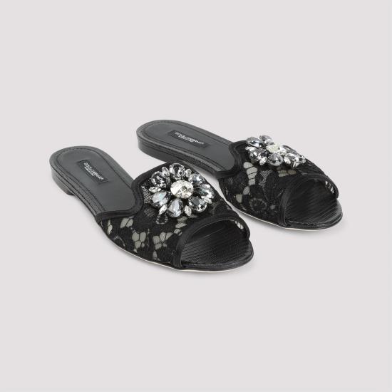 25SS 돌체앤가바나 뮬/슬리퍼 CQ0023 AG667 80999 NERO - DOLCE & GABBANA