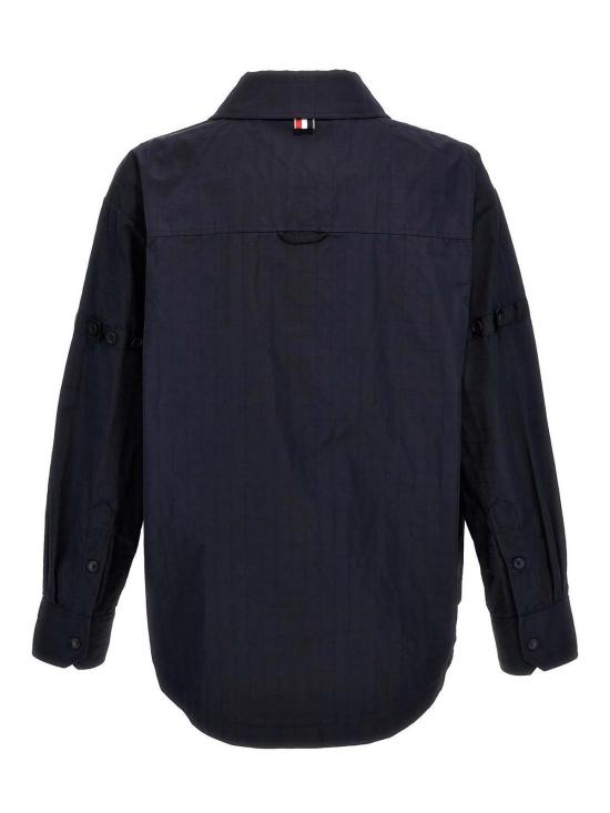  톰브라운 긴팔 셔츠 MJO165OF0496415 Blue - THOM BROWNE