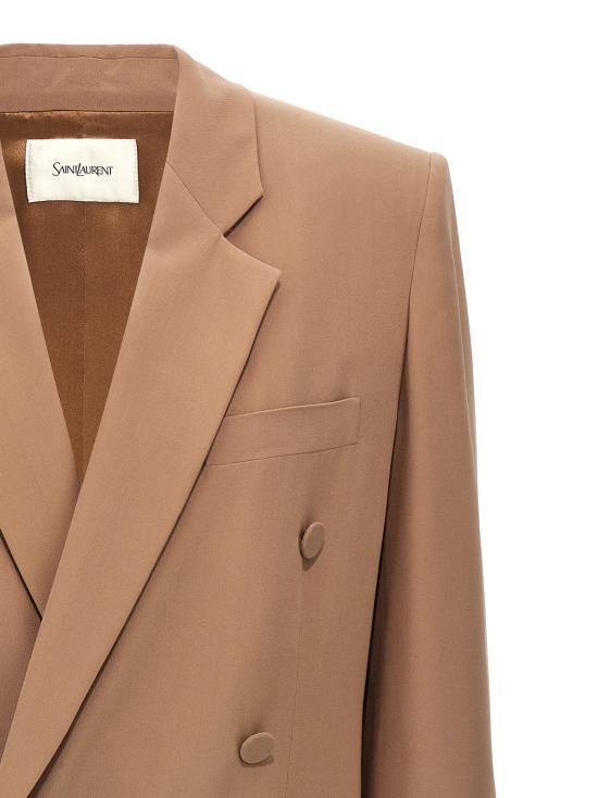 24FW 생로랑 수트 자켓 812441Y7I212141 Beige - SAINT LAURENT
