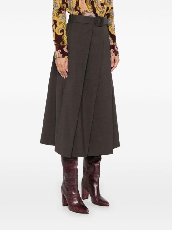 24FW 파로쉬 미디 스커트 LILLE24 D621132 008 MARRONE - PAROSH