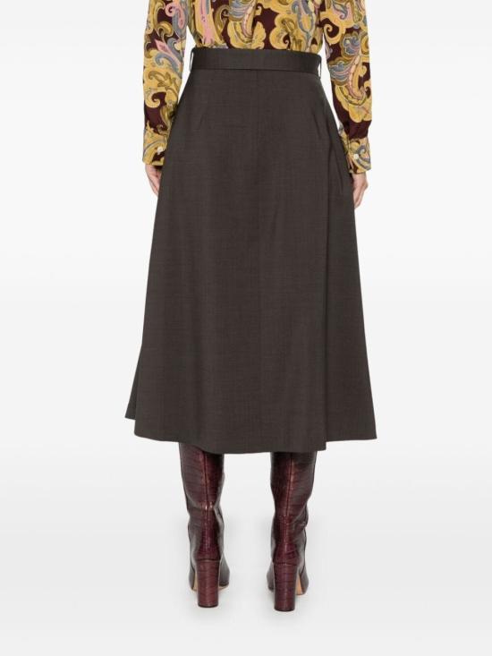 24FW 파로쉬 미디 스커트 LILLE24 D621132 008 MARRONE - PAROSH