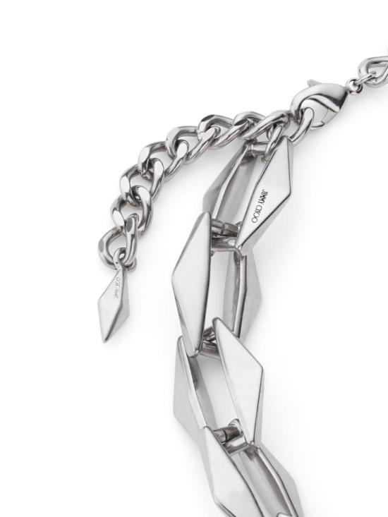 25SS 지미추 팔찌 DIAMOND CHN NECKLACE CZI ANTIQUE SILVER - JIMMY CHOO