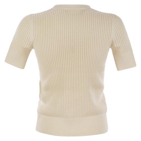 25SS 막스마라 스튜디오 반팔 티셔츠 2516361071600 CREAM - MAX MARA STUDIO