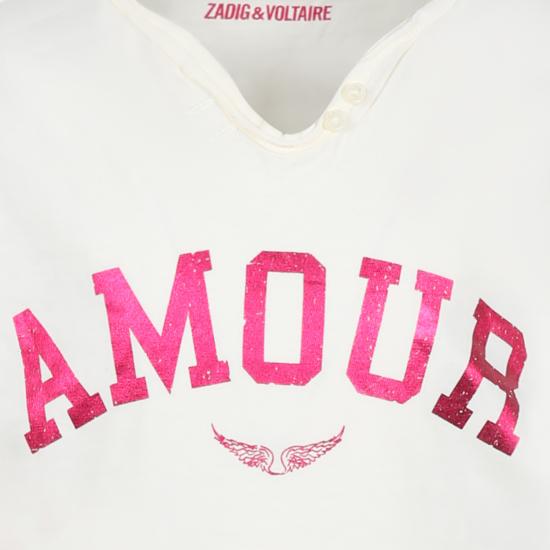 25SS [키즈] 자딕앤볼테르 티셔츠 X60313 195 IVORY - ZADIG & VOLTAIRE