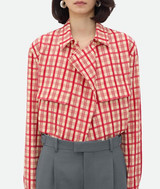 25SS 보테가베네타 셔츠 810629V4YQ1 9364 Red - BOTTEGA VENETA