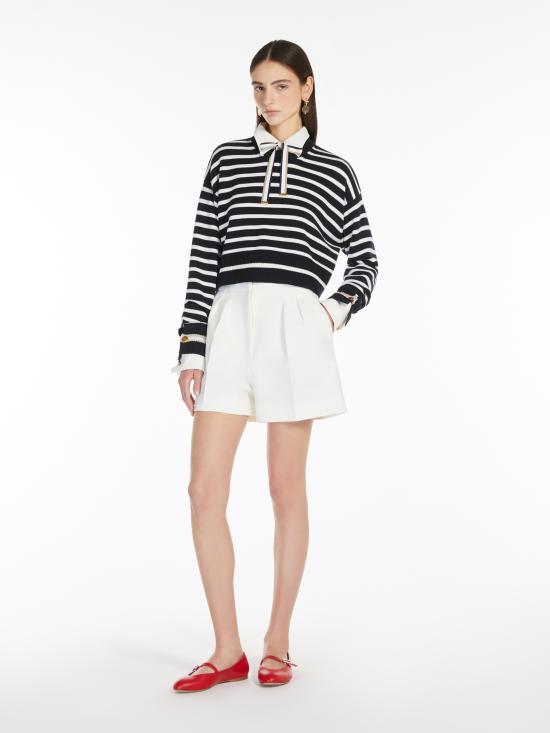 25SS 막스마라 숏팬츠 2511141011600 001 White - MAX MARA