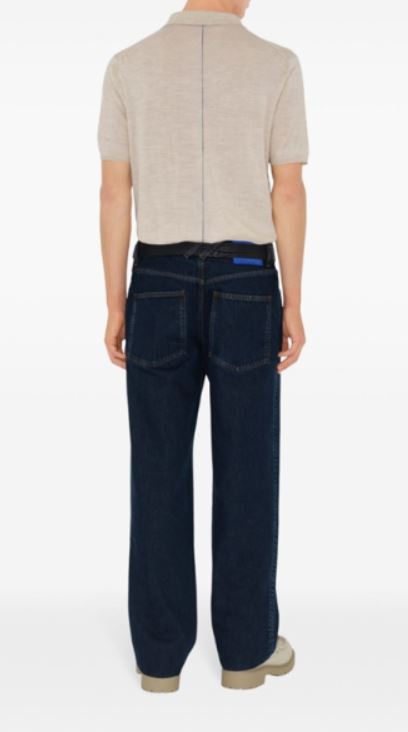 25SS 버버리 스트레이트 팬츠 8101265 C1765 Blue - BURBERRY