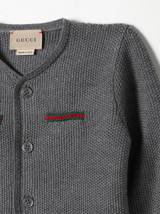 25FW [키즈] 구찌 가디건 790774XKD52 1127 Grey - GUCCI