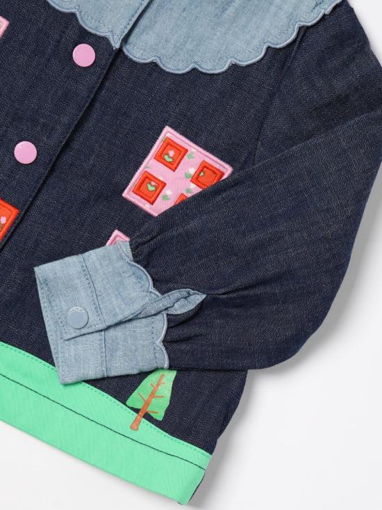 24FW [키즈] 스텔라 맥카트니 셔츠 TV5A00Z0522 666 Blue - STELLA MCCARTNEY