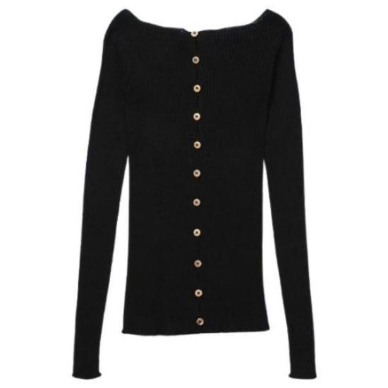  베이스레인지 긴팔 티셔츠 KNDALLIAU24 BLACK DOM