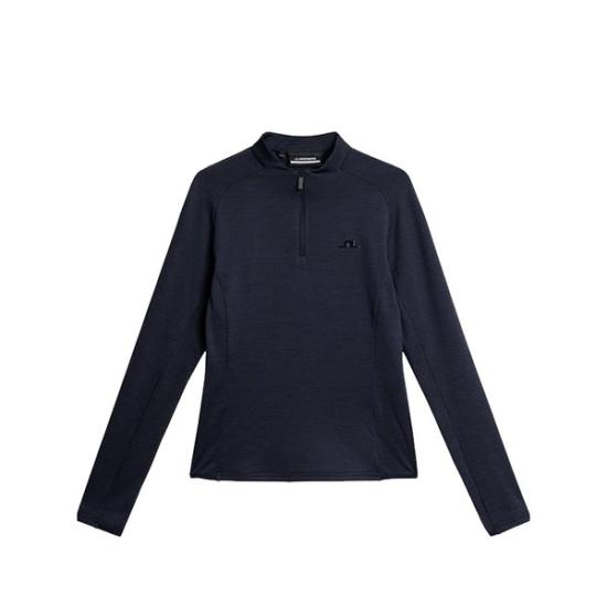  제이린드버그 폴로 티셔츠 GWJS109826881 NAVY MELANGE DOM