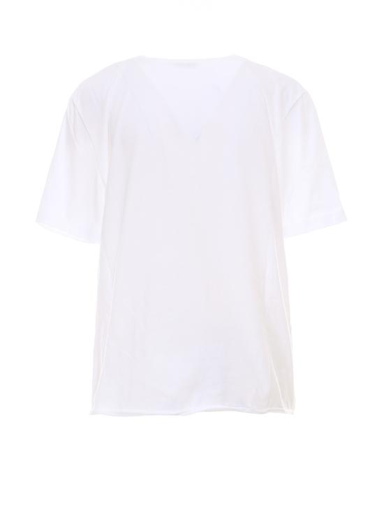  생로랑 반팔 티셔츠 615522YBSO29744 WHITE DOM - SAINT LAURENT