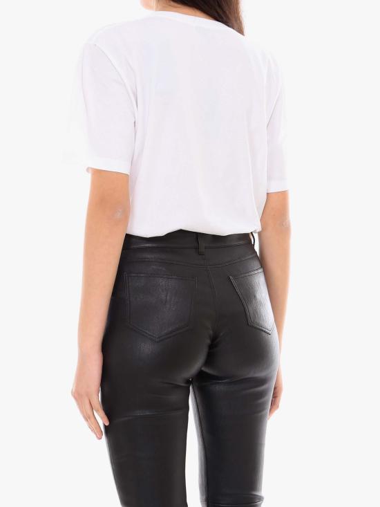  생로랑 반팔 티셔츠 615522YBSO29744 WHITE DOM - SAINT LAURENT