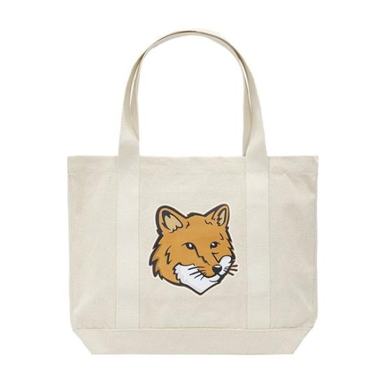  메종키츠네 폭스 헤드 토트백  LW05101WW0050P700 Free ECRU