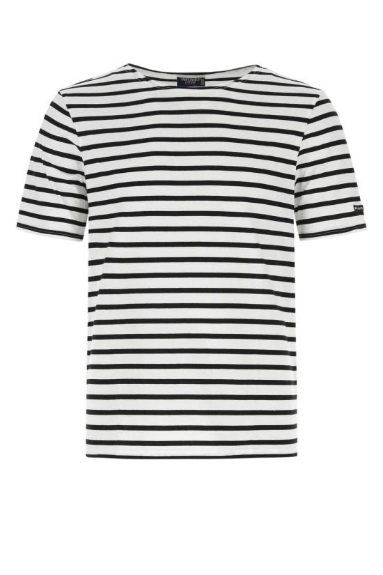  세인트제임스 반팔 티셔츠 9863IC NEIGE NOIR DOM