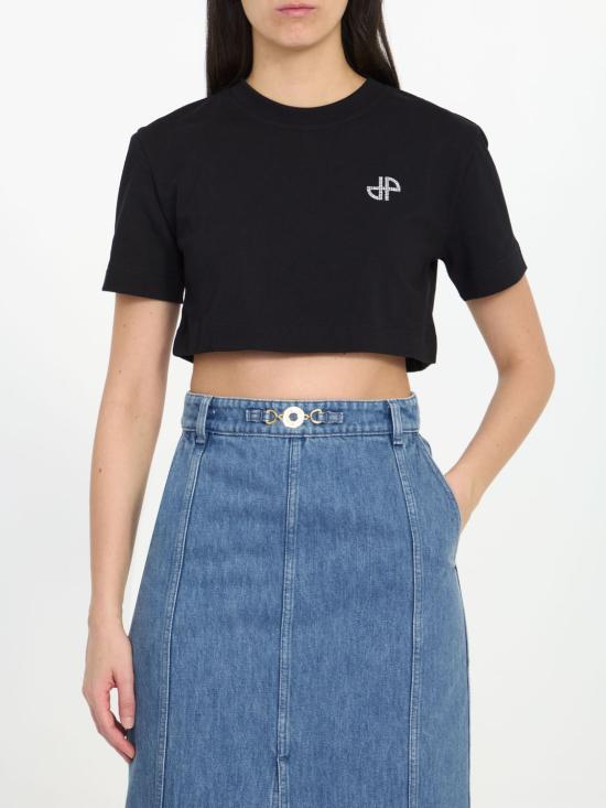  파투 반팔 티셔츠 JE1169990999B BLACK DOM - PATOU