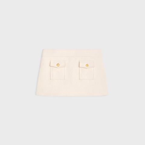  셀린느 숏 스커트 2J721916W12CR CREME DOM