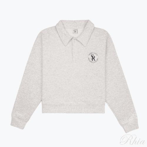  스포티앤리치 폴로 티셔츠 WS068S410SH HEATHER GRAY NAVY DOM