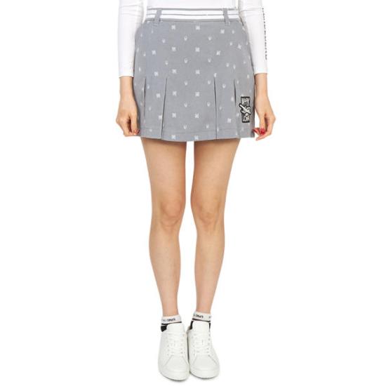 마크앤로나 숏 스커트 MLW3AAE03 LTGREY DOM