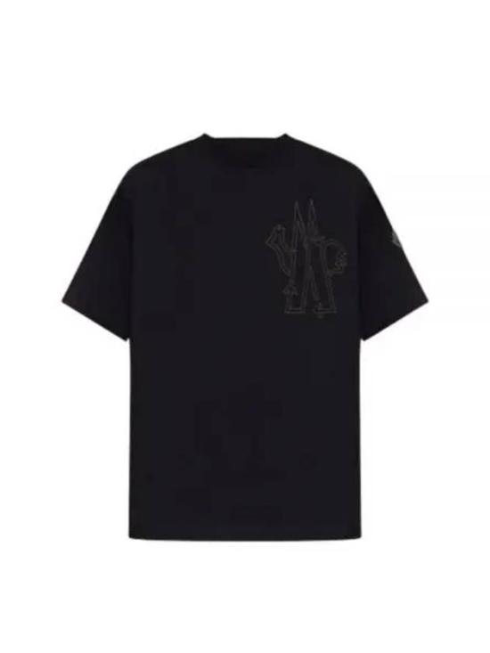  몽클레어 반팔 티셔츠 8C00021899YU999 BLACK DOM