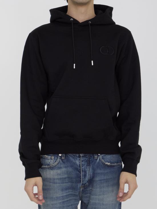 25FW 디올 후드 티셔츠 113J698A0531989 BLACK DOM