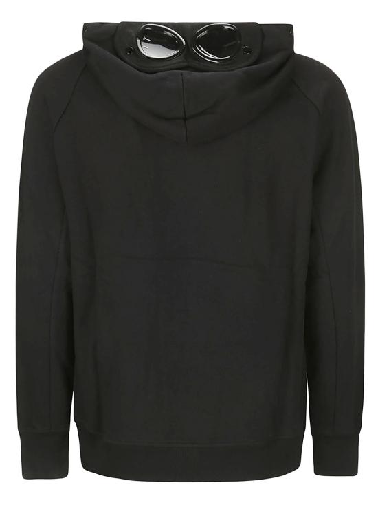  씨피 컴퍼니 후드 티셔츠 16CMSS080A005086W999 BLACK DOM - C.P. COMPANY