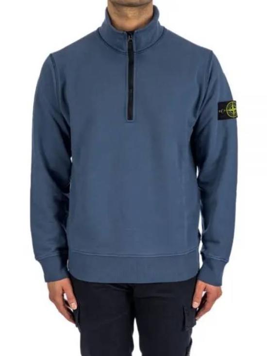  스톤 아일랜드 긴팔 티셔츠 801561951V0024 AVIO BLUE DOM