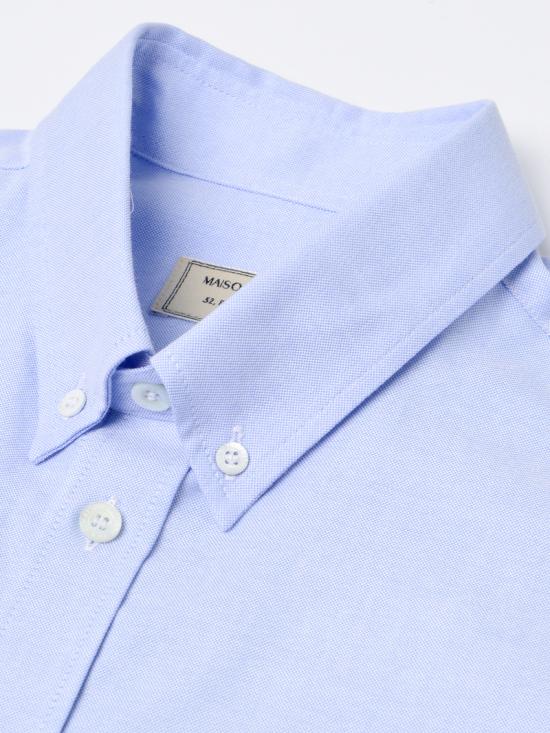  메종키츠네 긴팔 셔츠 FM00400WC2010LB SKY DOM - MAISON KITSUNE