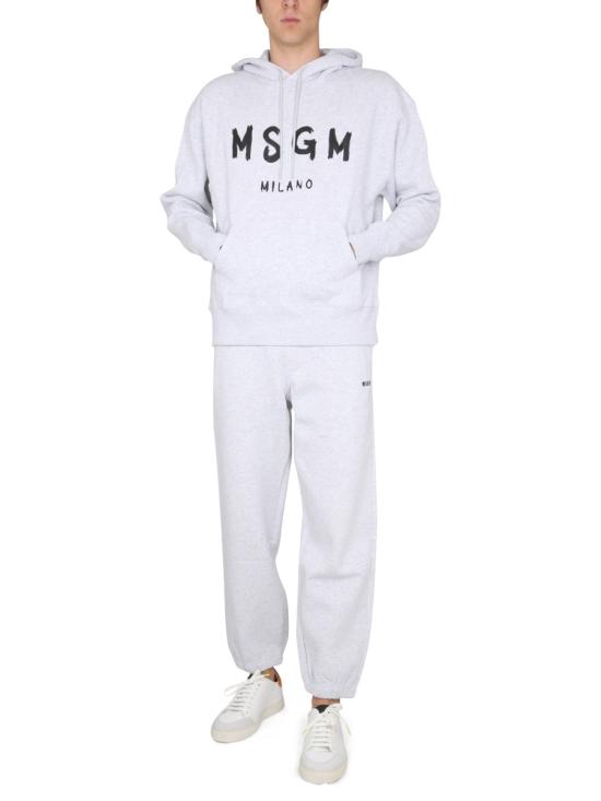  엠에스지엠 후드 티셔츠 2000MM51520000494 LIGHT GREY MELANGE DOM - MSGM