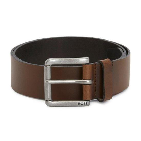 25FW 휴고보스 가죽 벨트 50491889203 DARK BROWN DOM