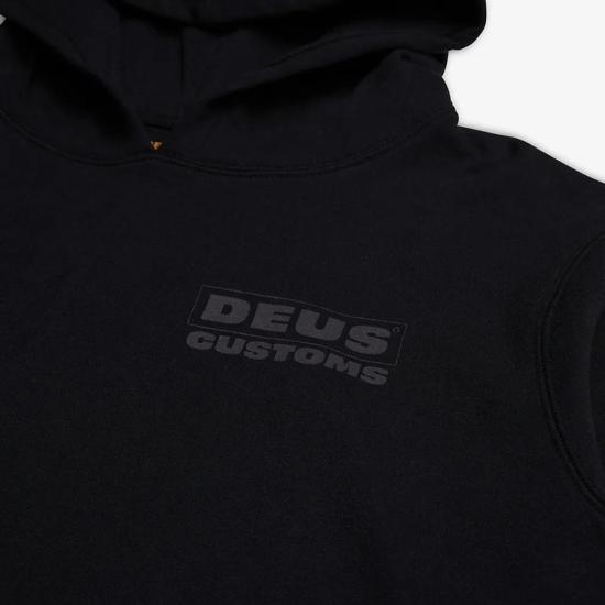  데우스 후드 티셔츠 DMF238098 BLK BLACK DOM - DEUS